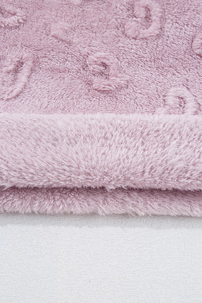 Light Pink Leopard Fleece Loungewear Set – Cozy Holiday Nights