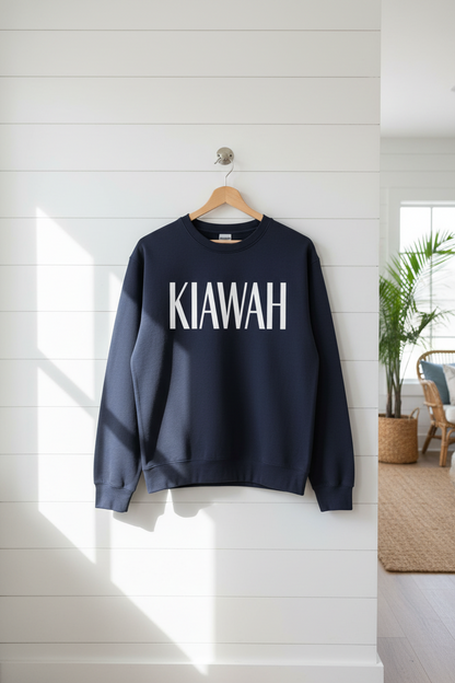 Preppy Kiawah Crewneck - Coastal Pullover