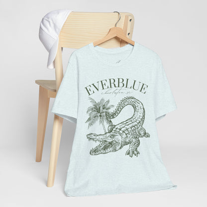 Vintage Alligator & Palms Tee – Everblue Charleston Edition