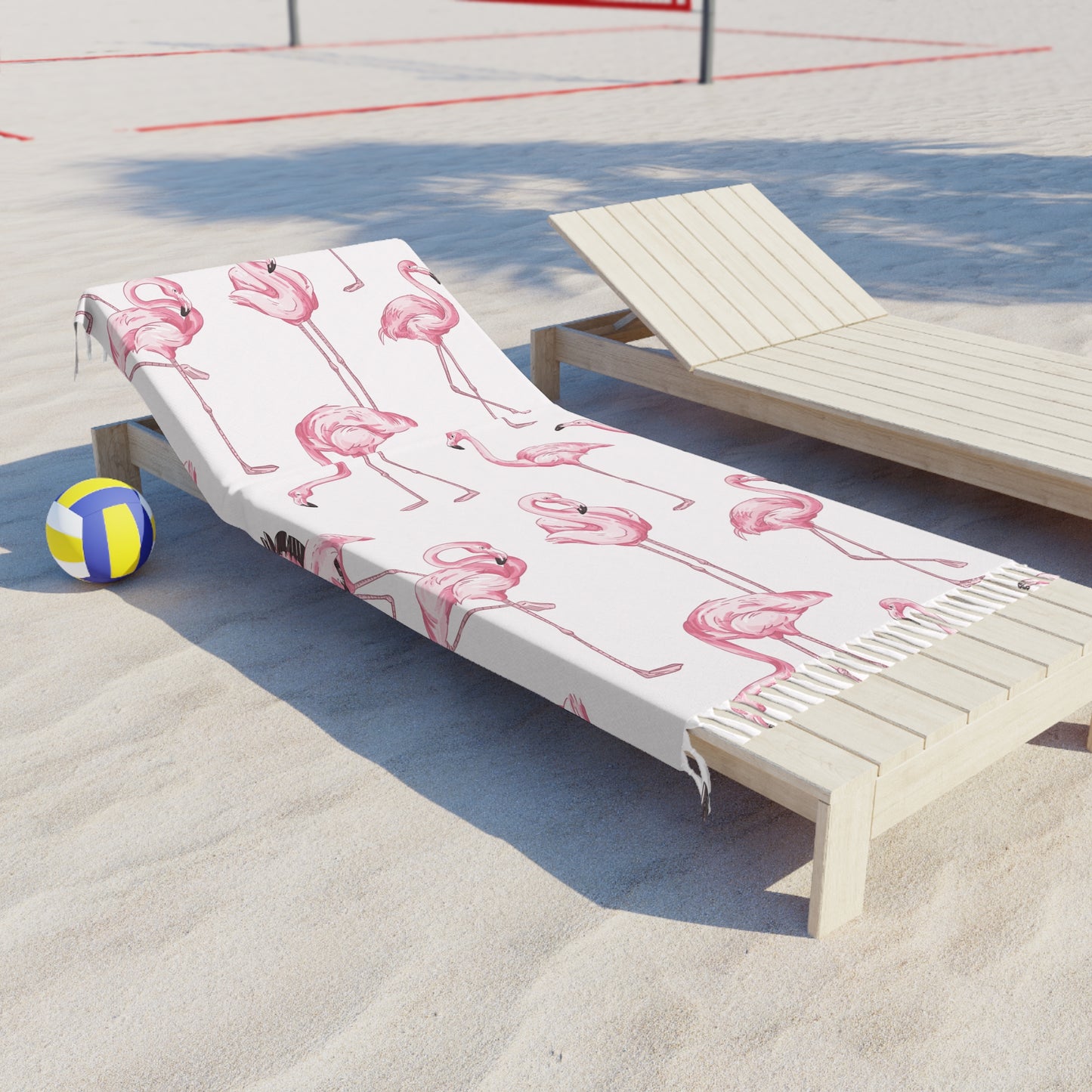 Boho Beach Boulder Cloth - Fab Flamingos Design