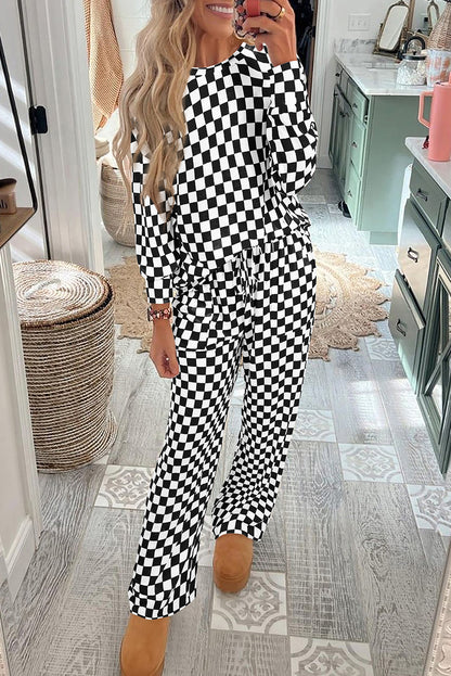 Plaid Lounge Set
