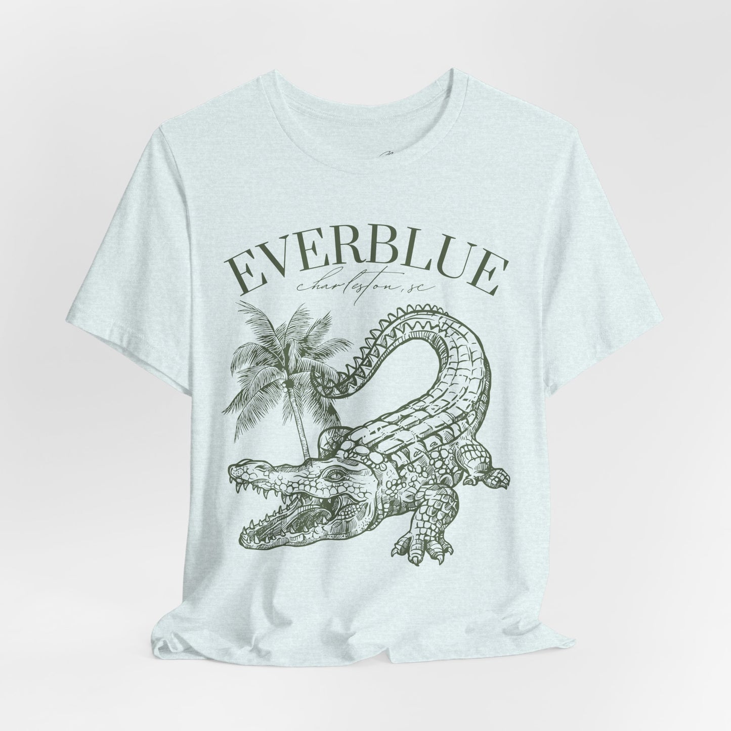 Vintage Alligator & Palms Tee – Everblue Charleston Edition