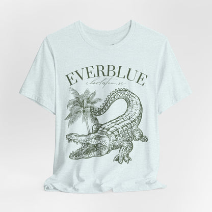 Vintage Alligator & Palms Tee – Everblue Charleston Edition