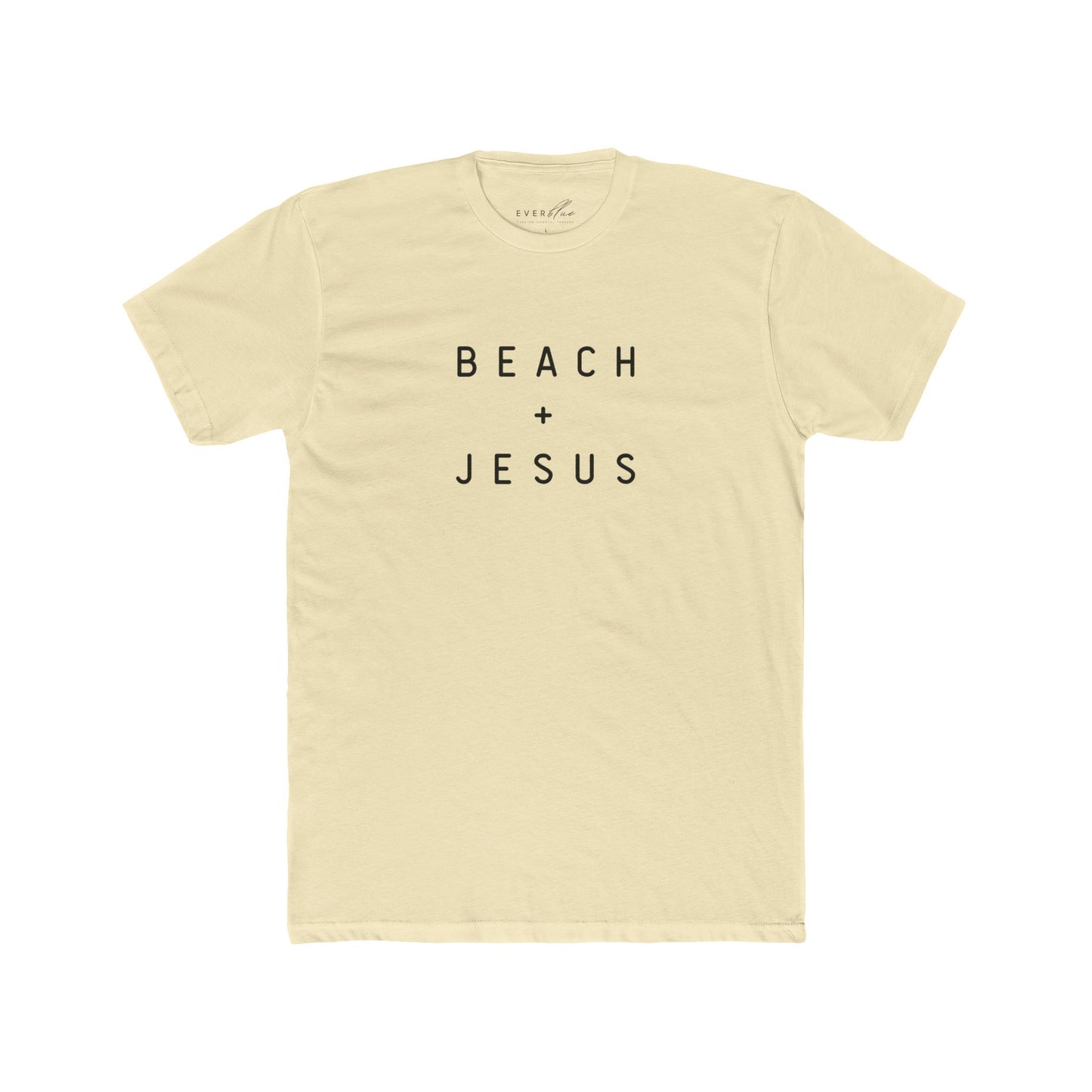 Beach + Jesus Unisex Cotton Crew Tee - Casual Summer Shirt