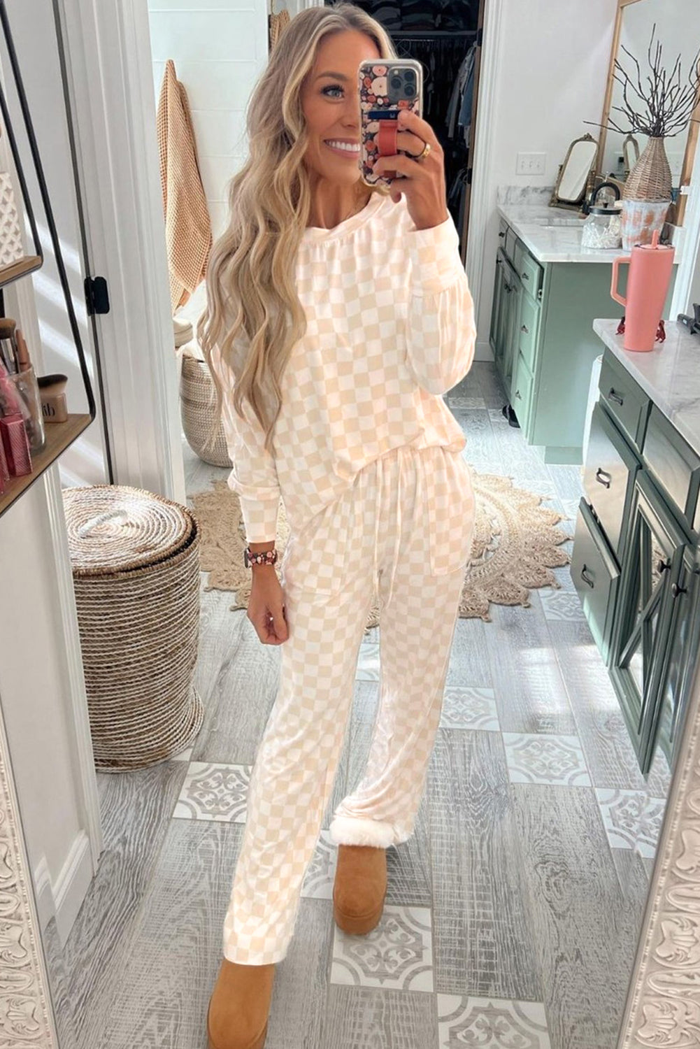 Plaid Lounge Set