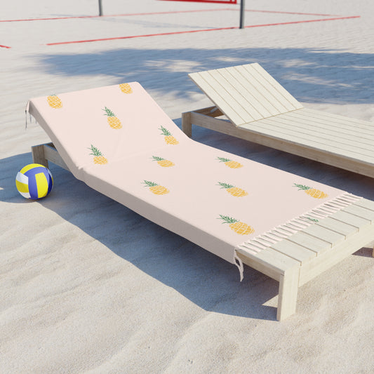 Boho Beach Boulder Cloth - Dainty Pineapple Design