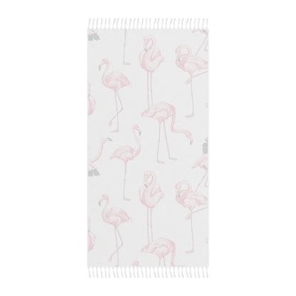 Boho Beach Boulder Cloth - Fab Flamingos Design