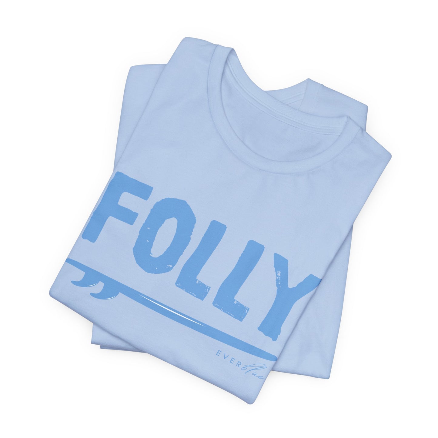 Folly Surf Graphic Tee — Coastal Blue Short Sleeve Shirt