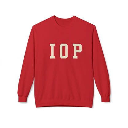 Coastal Collegiate Comfort: The Softstyle IOP Crewneck