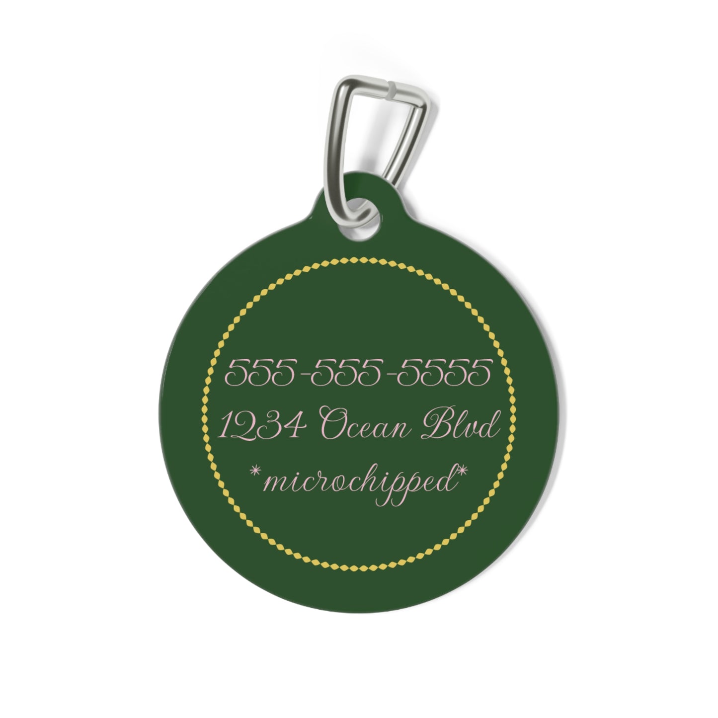Flamingo Pet Tag – Personalized Pet ID