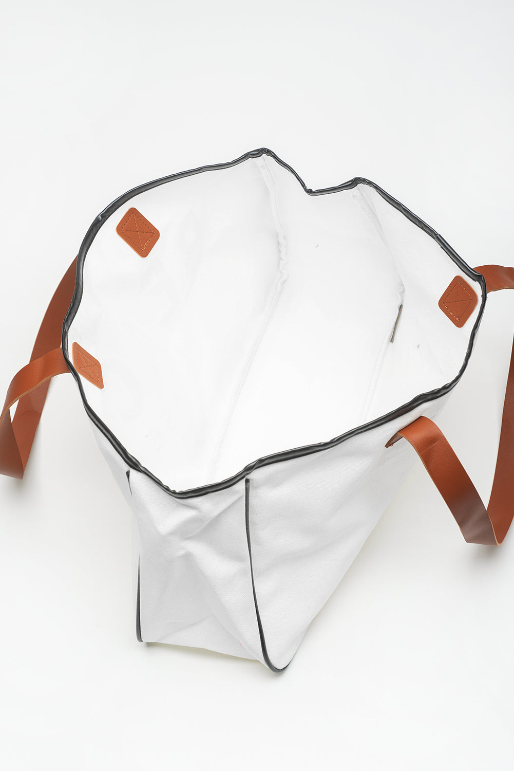 “Beach Please” Oversized Canvas Tote Bag – White Beach Bag