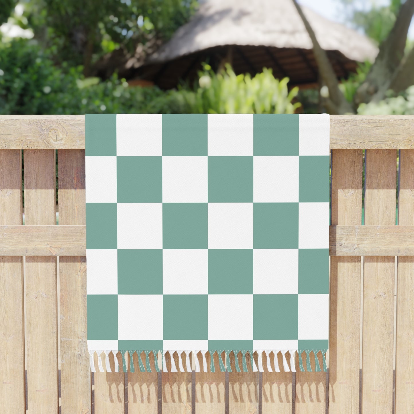 Boho Beach Boulder Cloth - Cool Checker