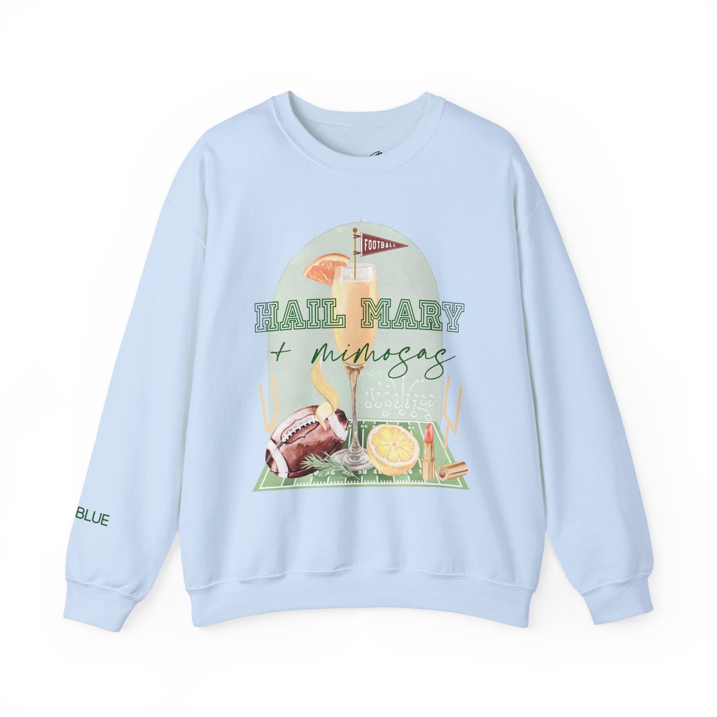 Hail Mary & Mimosas Crewneck – Cute Football Sweatshirt for Women – Sunday Funday Gameday Outfit