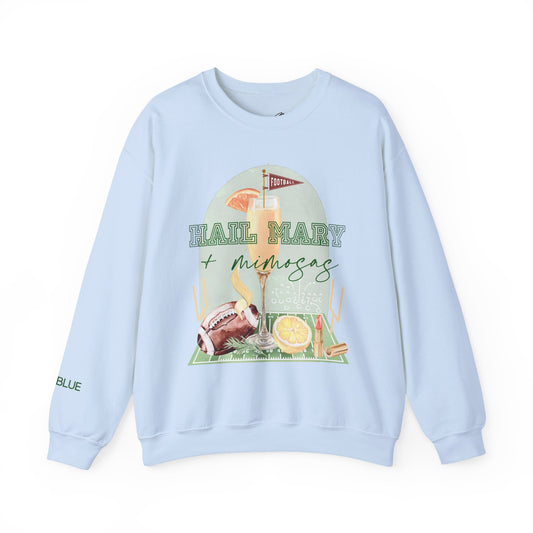 Hail Mary & Mimosas Crewneck – Cute Football Sweatshirt for Women – Sunday Funday Gameday Outfit