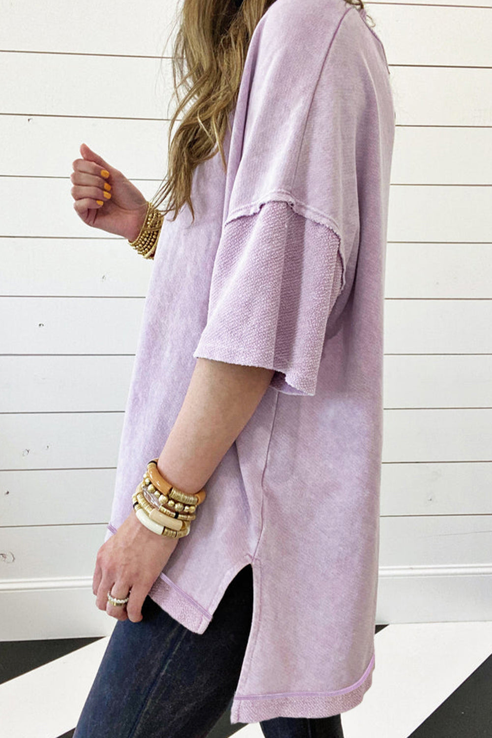 Mineral Wash Oversized Tee – Effortless Coastal Cool