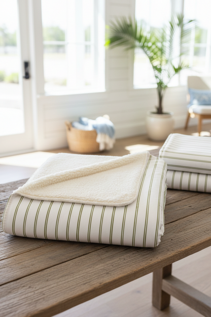 Dockside Stripe Blanket – Luxe Throw
