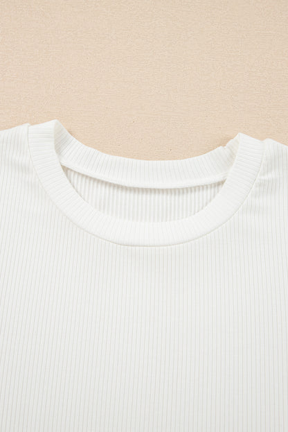 White Lace Patchwork Eyelet Top