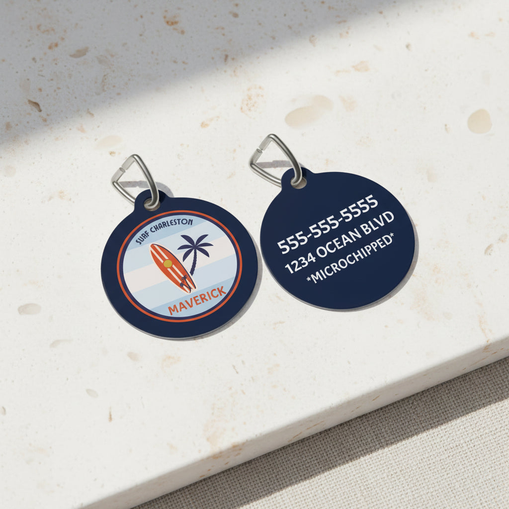 Goodest Surfer Surf Charleston – Personalized Pet ID