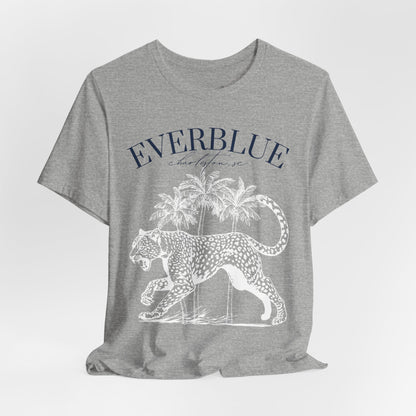 Vintage Cheetah & Palms Tee – Everblue Charleston Edition