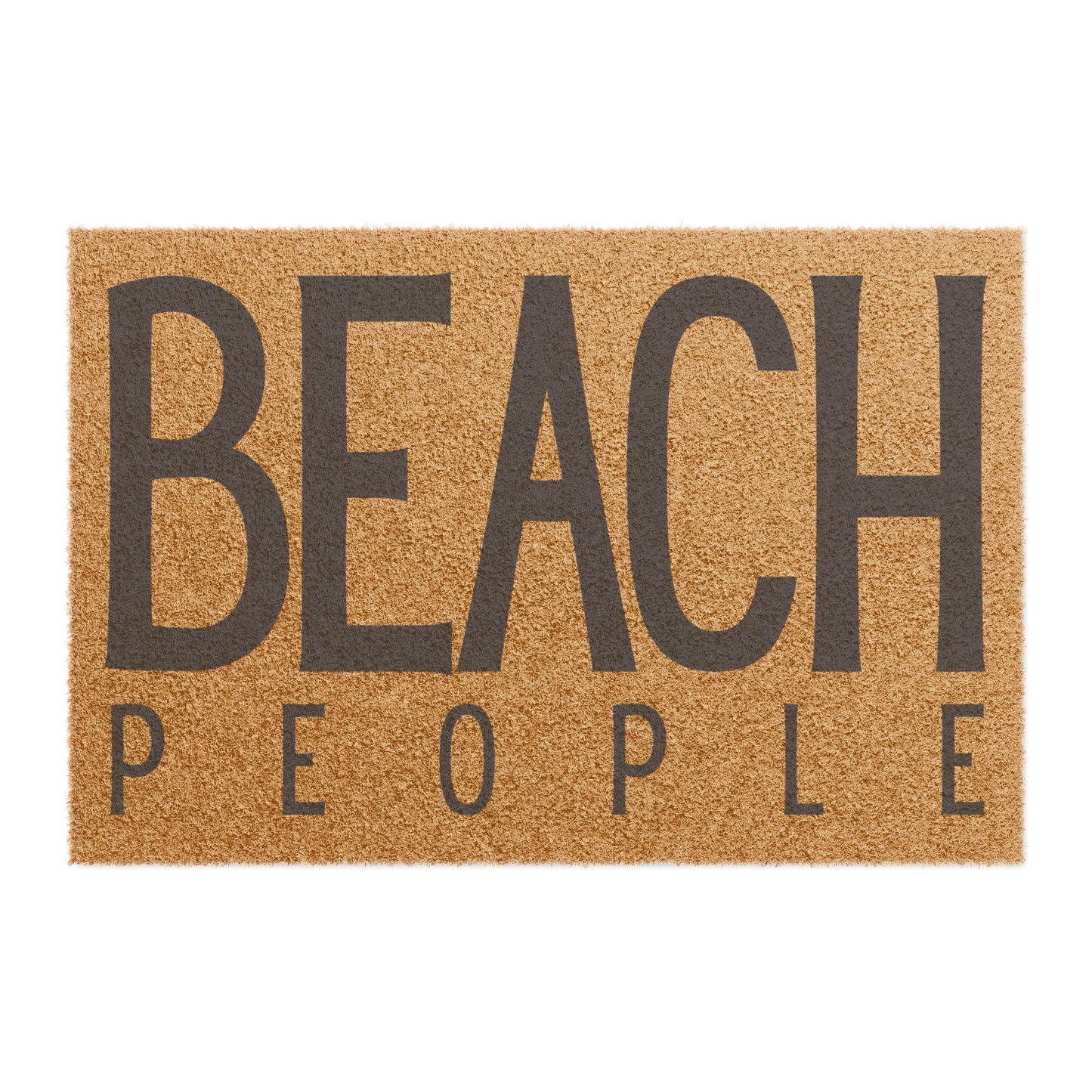 Beach People Doormat – Outdoor Tufted Coir, Navy