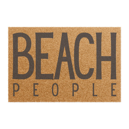 Beach People Doormat – Outdoor Tufted Coir, Navy