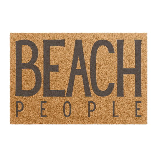 Beach People Doormat – Outdoor Tufted Coir, Navy