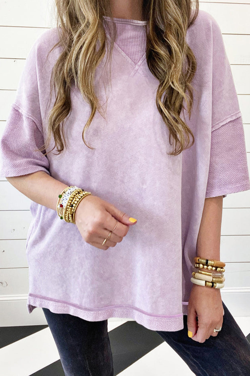 Mineral Wash Oversized Tee – Effortless Coastal Cool