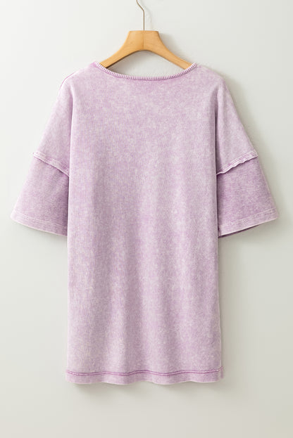 Mineral Wash Oversized Tee – Effortless Coastal Cool