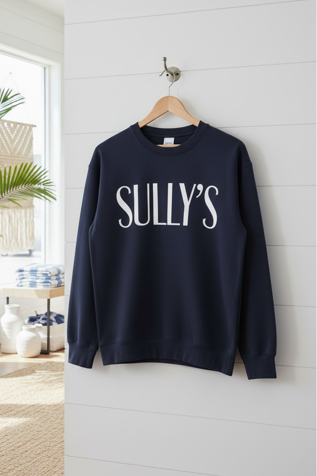 Preppy Sullivans Island Crewneck Sweatshirt - Coastal Pullover