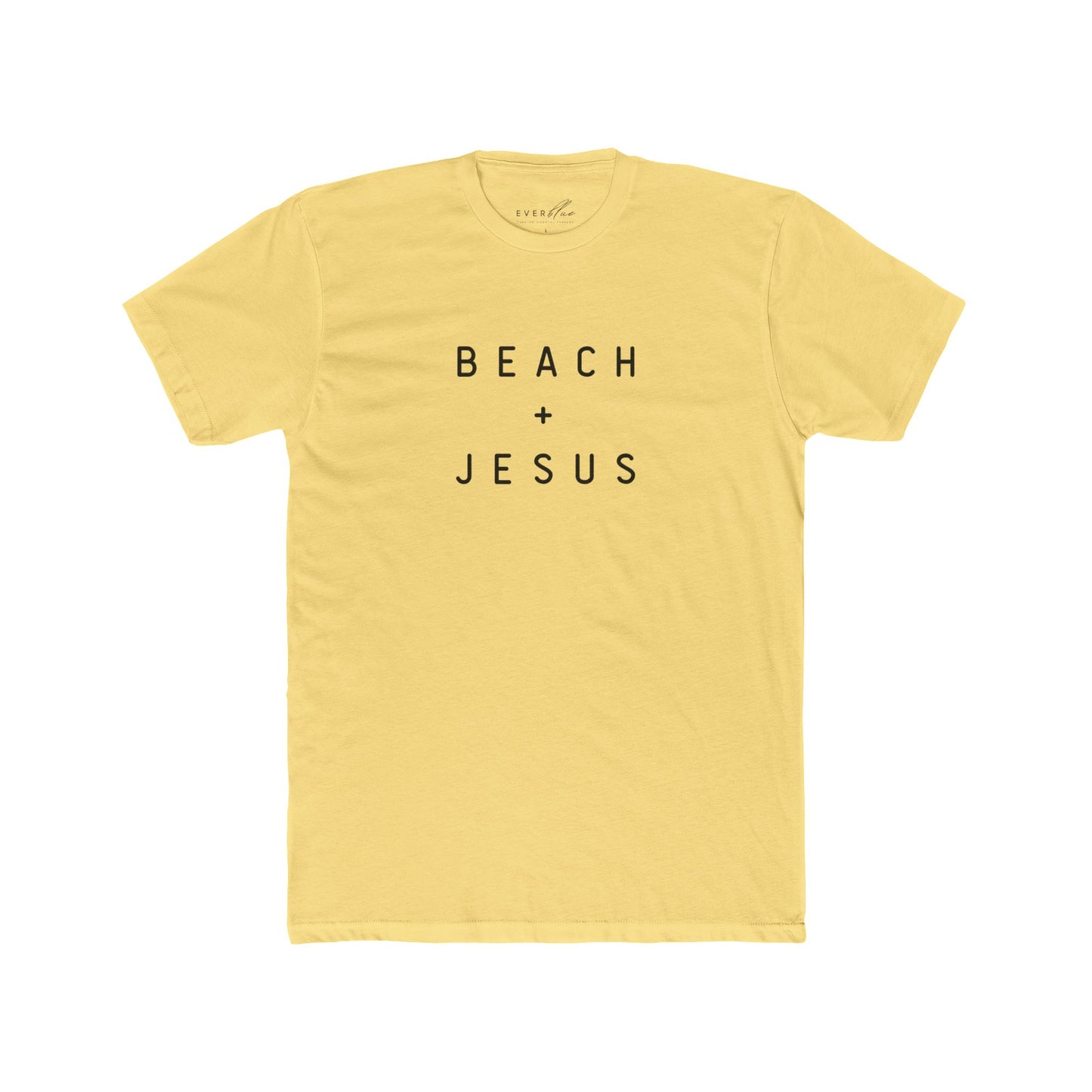 Beach + Jesus Unisex Cotton Crew Tee - Casual Summer Shirt