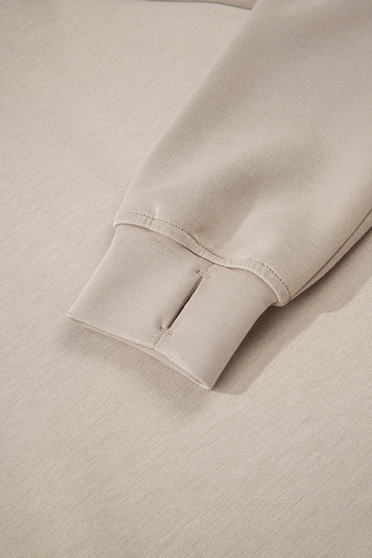 Half Zip Two Piece Pant Set – Hooded Pullover Lounge Outfit