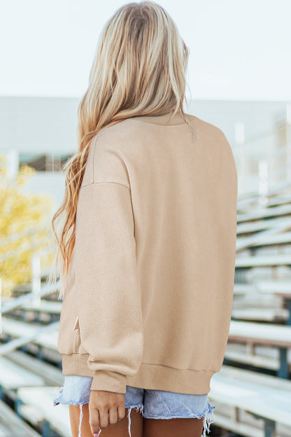 Reversible Mockneck Sweatshirt