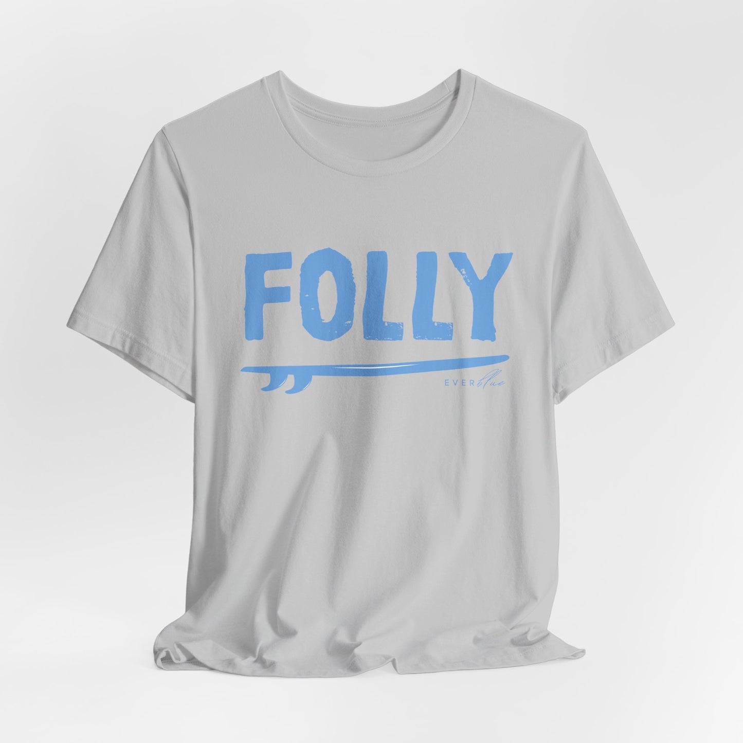 Folly Surf Graphic Tee — Coastal Blue Short Sleeve Shirt