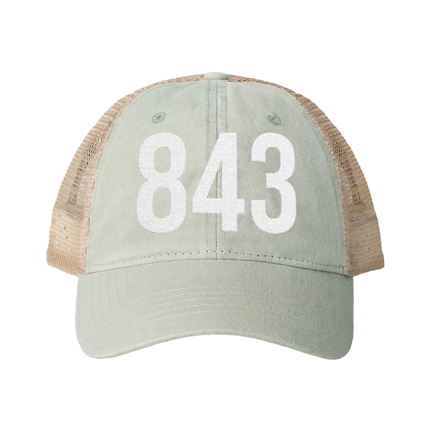 843 Women's Coastal Trucker Hat – Washed Mesh Back Cap