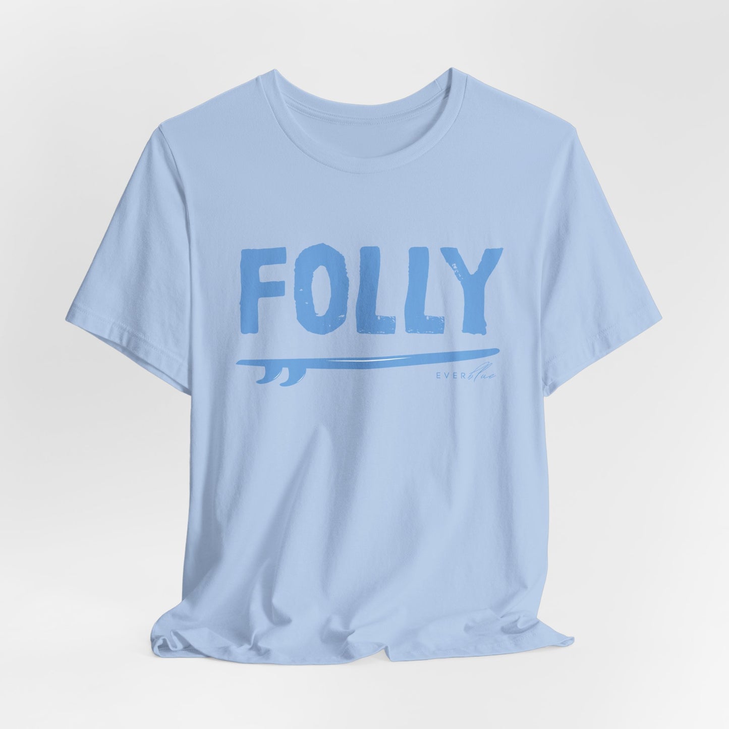 Folly Surf Graphic Tee — Coastal Blue Short Sleeve Shirt