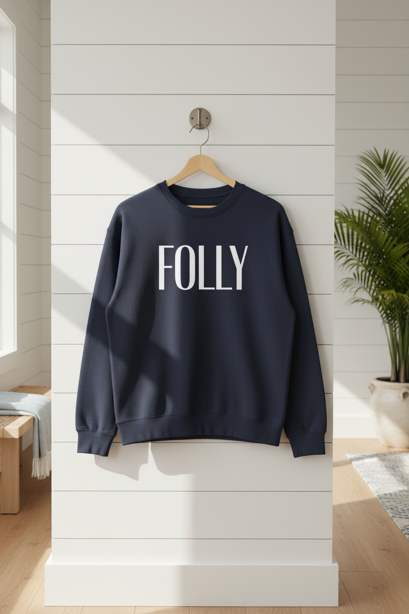 Preppy Folly Crewneck – Coastal Pullover