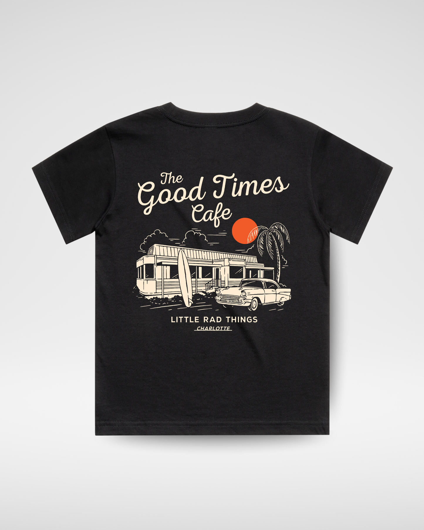 THE GOOD TIMES CAFE TEE - BLACK