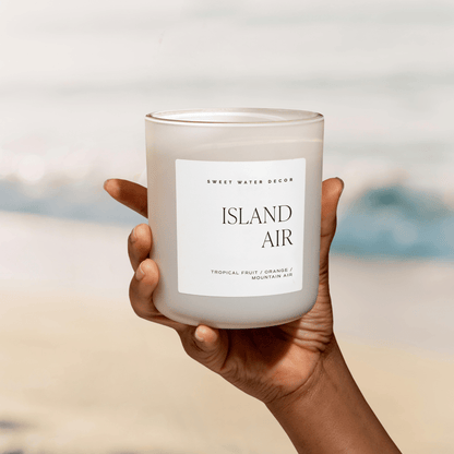 Island Air Soy Candle - Tan Matte Jar - 15 oz
