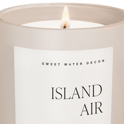 Island Air Soy Candle - Tan Matte Jar - 15 oz