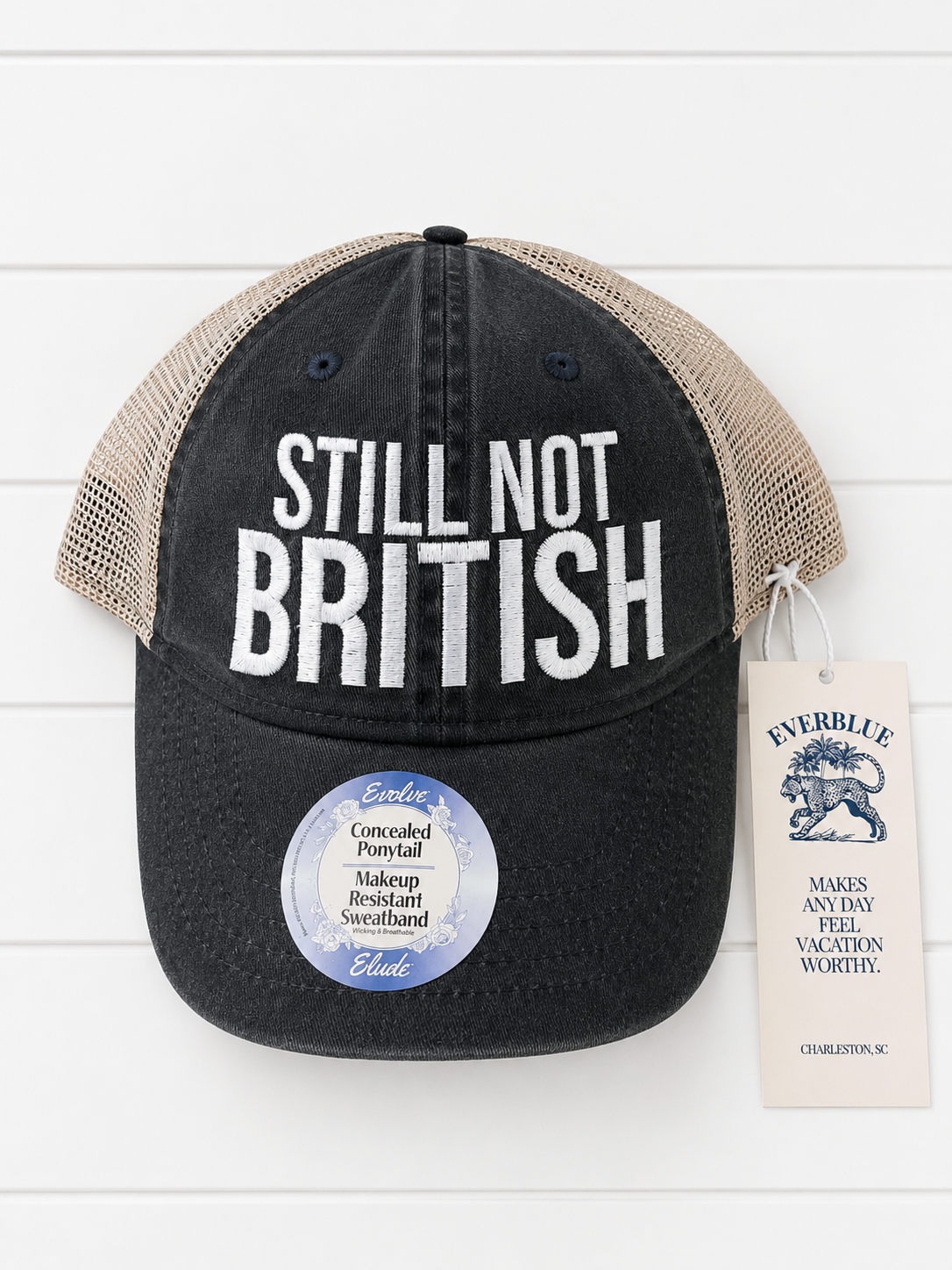 Still Not British - Women's Washed Mesh-Back Cap