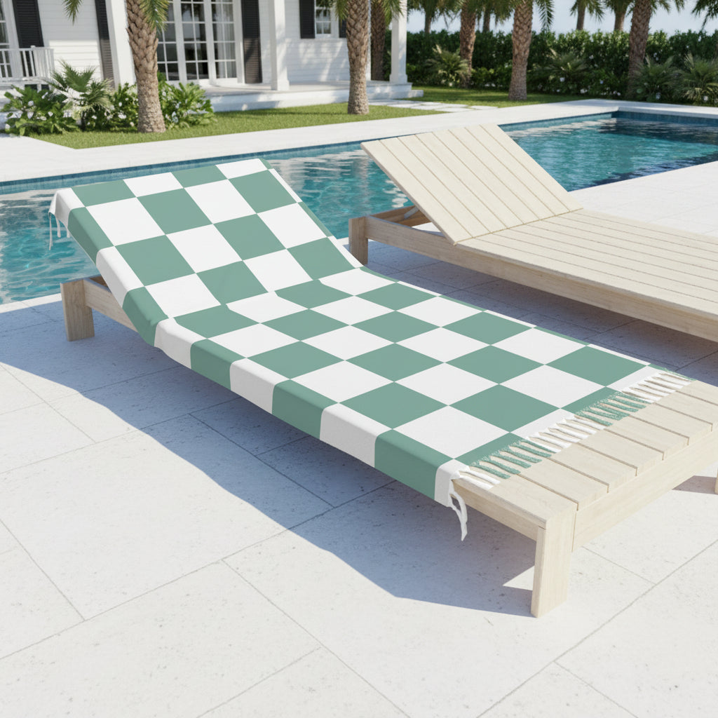Boho Beach Boulder Cloth - Cool Checker