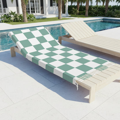Boho Beach Boulder Cloth - Cool Checker