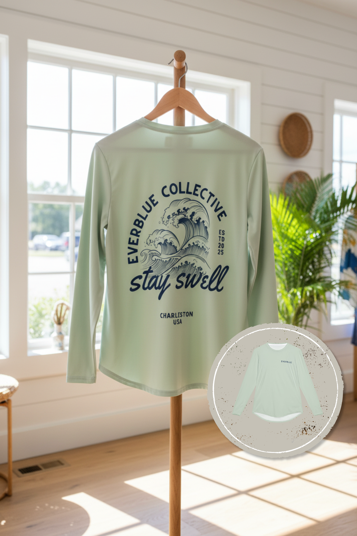 🌊 Stay Swell Surf Shirt – Men’s SPF 50+ Long Sleeve