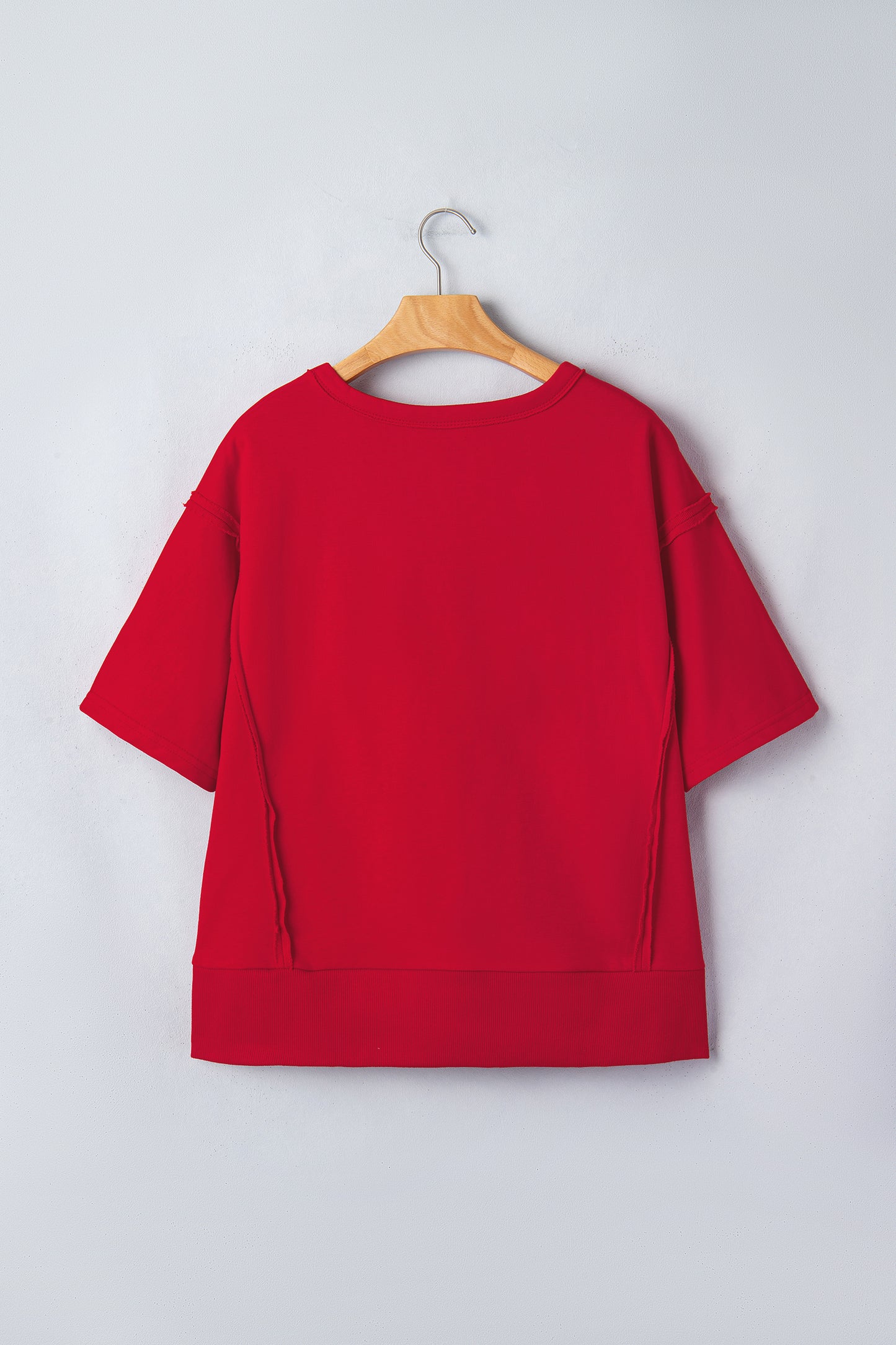 Georgia Gameday Letter Tee – Racing Red Drop Shoulder Graphic Top