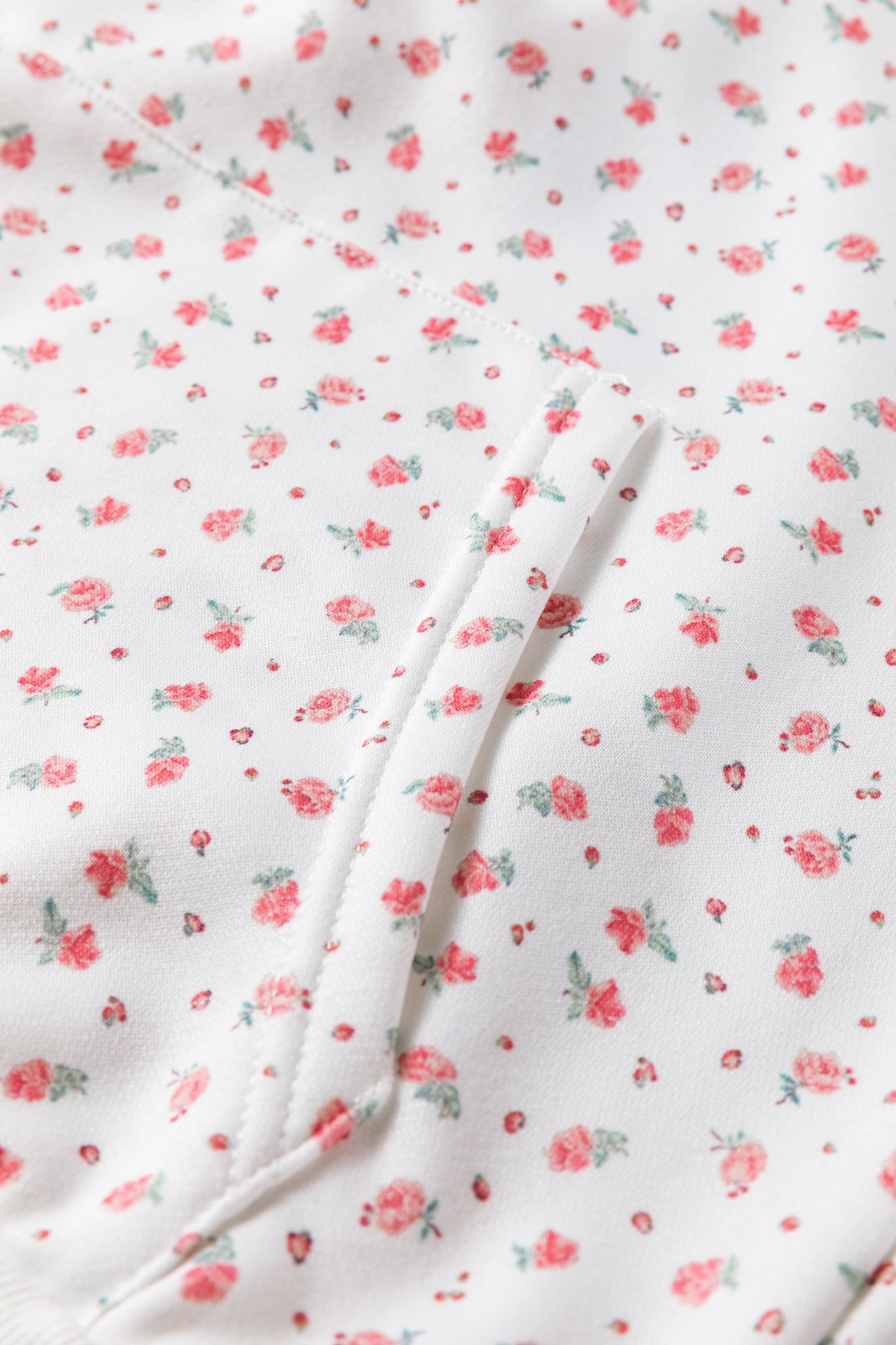 Pink Ditsy Floral Hooded Pant Set