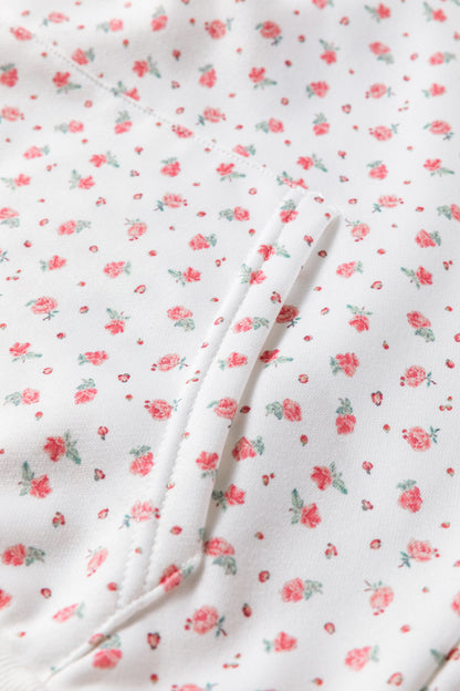 Pink Ditsy Floral Hooded Pant Set