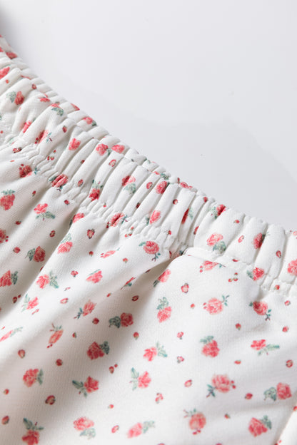 Pink Ditsy Floral Hooded Pant Set