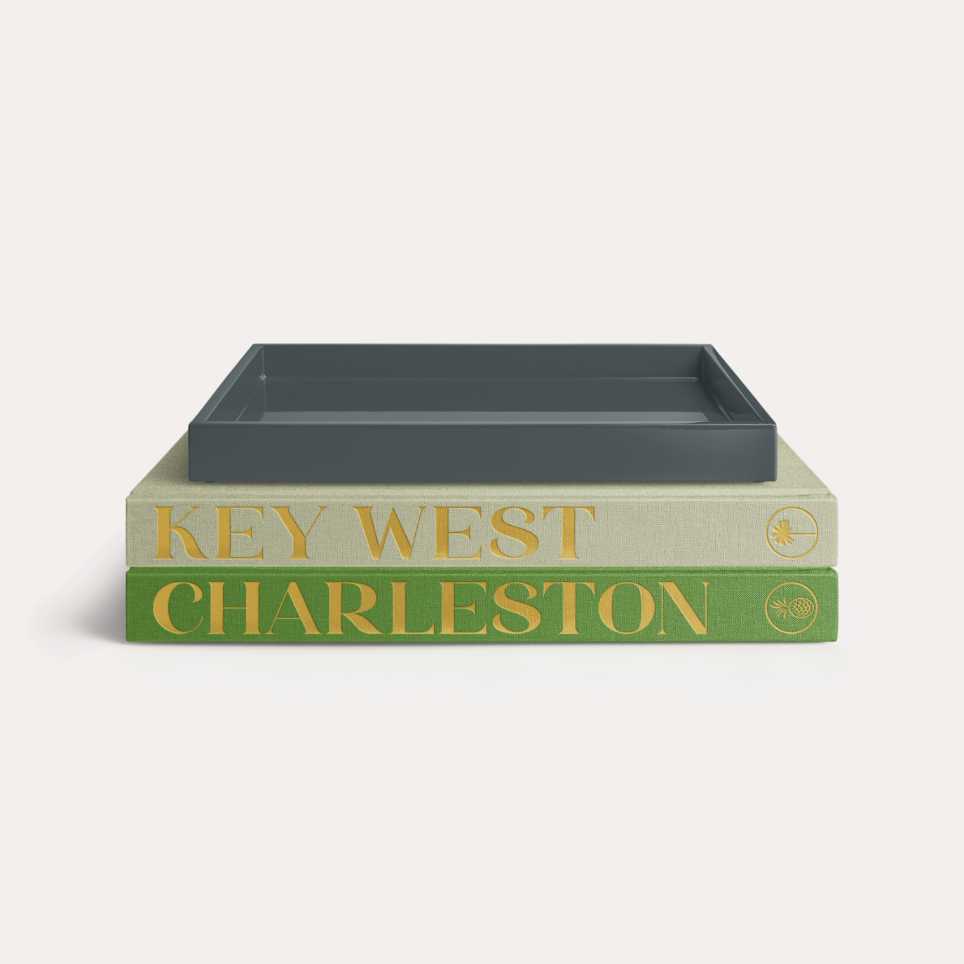 Dark Gray Lacquered Classic Tray