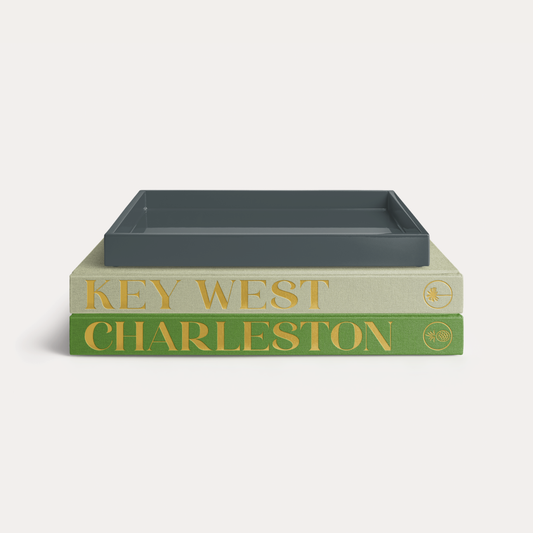 Dark Gray Lacquered Classic Tray