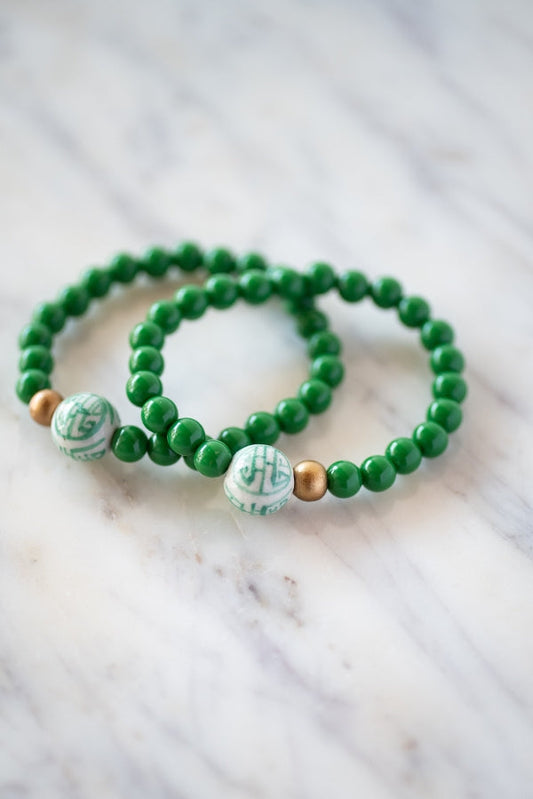 The Darcy Bracelet in Green